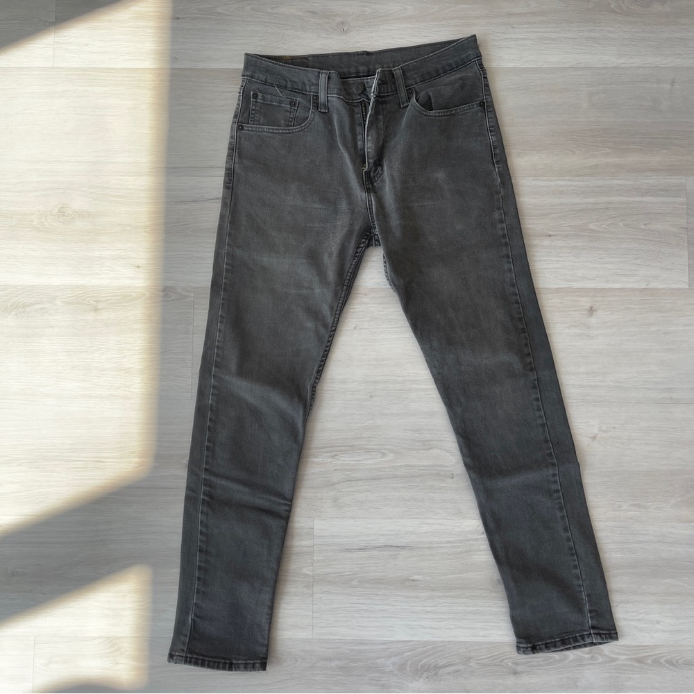 Men’s Levis 512 W30 L30 Gray Pants Slim Fit Tapered